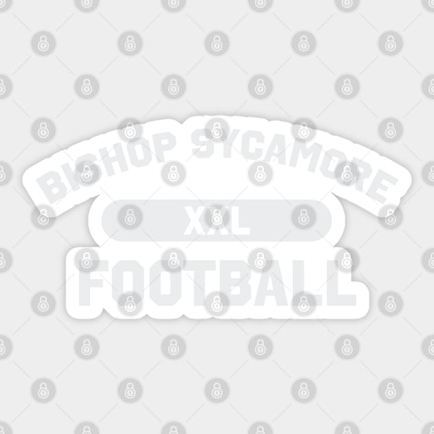 Bishop Sycamore Football - Light Lettering Sticker by WalkDesigns